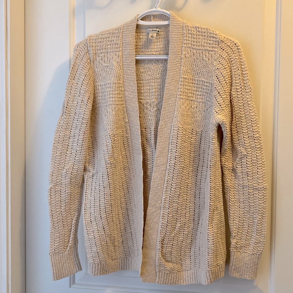 Women’s LL Bean Cotton Cardigan Small NWOT